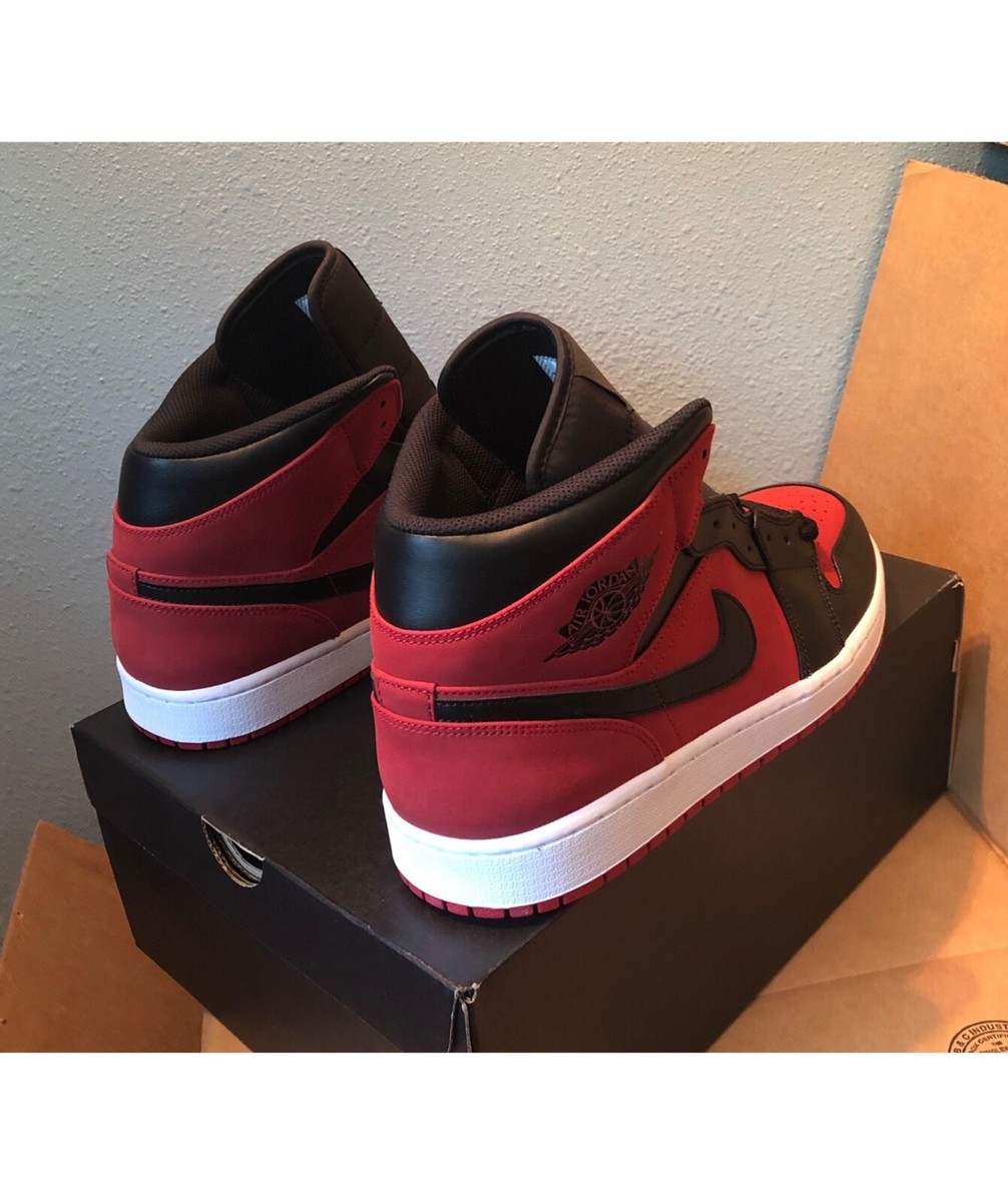 Nike Air Jordan 1 Mid \"Gym Red/Black” Air Jordan 1 Mid Gym Red Black | Kixify Marketplace