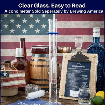 12" Glass Hydrometer Test Jar, Glass Hydrometer Test Tube, Glass