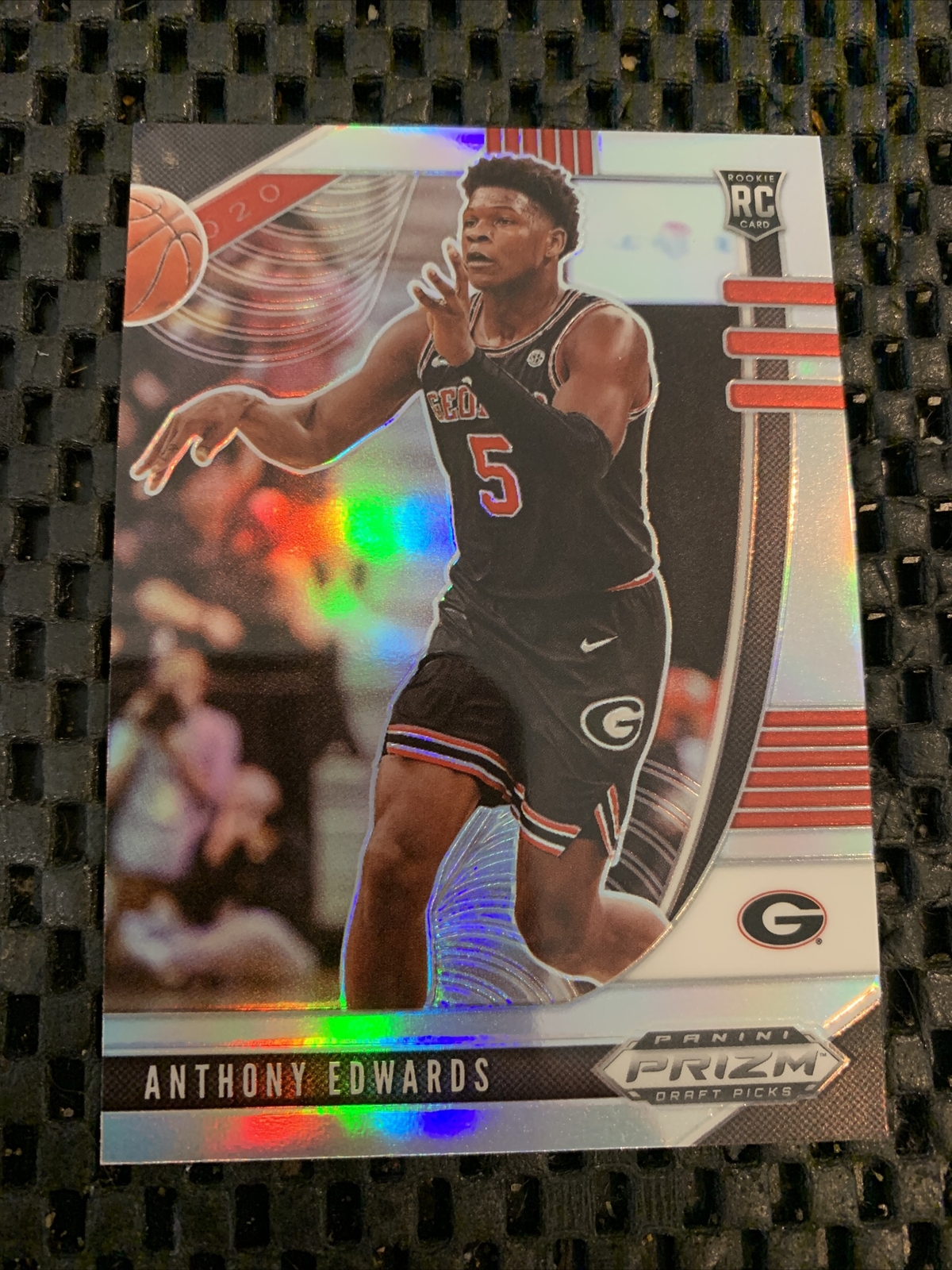 ANTHONY EDWARDS 2020-21 PRIZM DRAFT SILVER ROOKIE RC #41 FREE SHIP