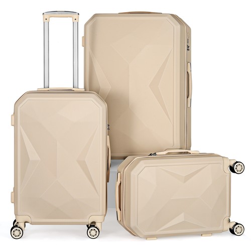 3 Piece Luggage Set Hardside Spinner 