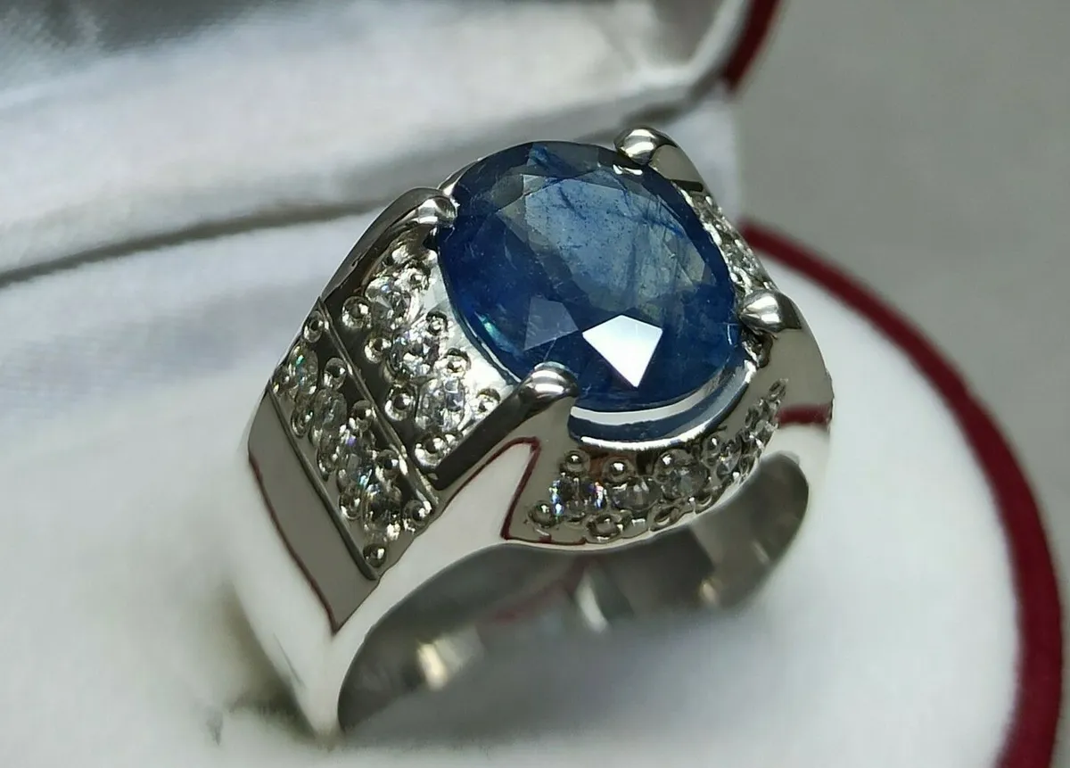 925 sterling silver blue sapphire ring 4 to 10 size ring blue sapphire oval  | eBay