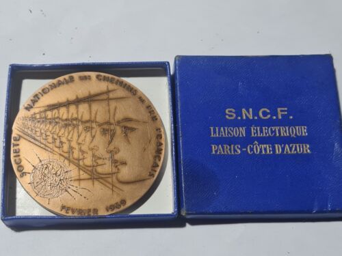 Medaille électrification SNCF PARIS - CÔTE D'AZUR  - Bild 1 von 3