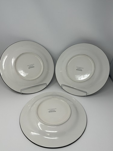 Laurie Gates Speiseteller The Casual Collection braun blaue Bänder 12 im 3er Set - Bild 3 von 10