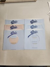 45 RPM 7" RECORD SLEEVES CO. SLEEVE 6 PACK SEE PHOTOS - Epic SLV90 