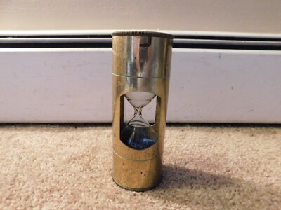 Antique Brass Marine 3 Minute 'Navigare necesse est' Sandglass 