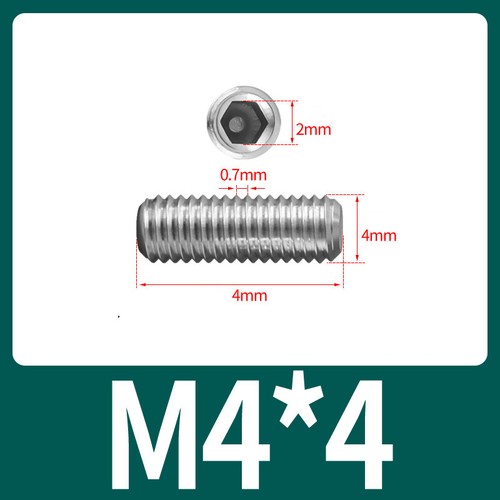 Stahl Innensechskan Gewindestift mit Konkavkopf Metrisch M2.5 M3 M4 M5 M6 M8 M10 - Picture 26 of 72