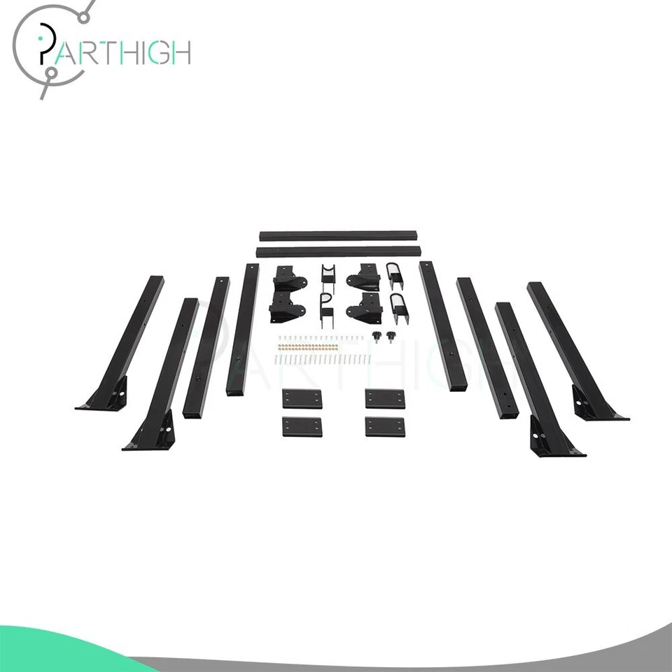 Black 2 Bar Steel Ladder Roof Racks FOR Ford Econoline Van Fullsize crossbars - Image 4 of 4