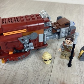 LEGO Star Wars Rey's Speeder #75099 100% complete with 2 minifigures