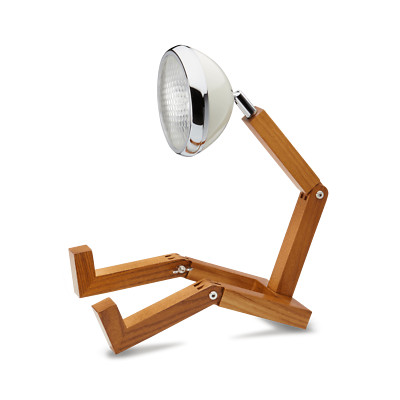 Mr. Wattson PIFFANY LED Lampe Retro witzig Tischleuchte Vintage WHITE weiß