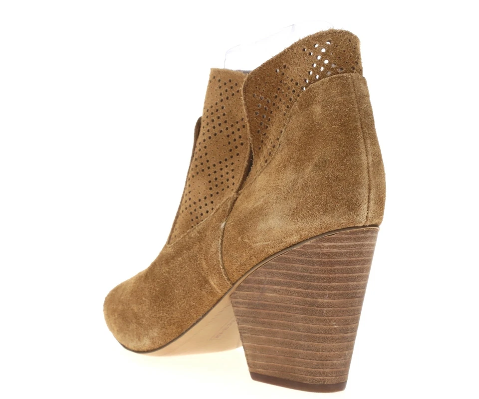 Botín Steven by Steve Madden 249020 para mujer Peep Toe marrón talla 11 mediano Foto 3 de 4