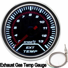 Medidor de temperatura de gas de escape EGT de 52 mm para automóvil puntero LED medidor de temperatura con sensor