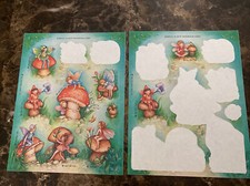 Hallmark Silly Scents Scratch n Sniff Stickers Mushroom Scent Fairys 2 Sheets