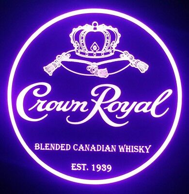 Crown Royal DEL néon bar SIGNE Home Light Up PUB MANCAVE Whiskey Whisky Canadien