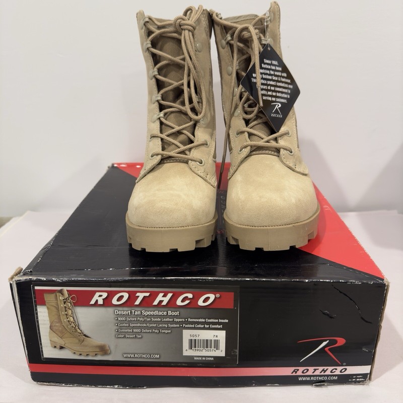 Rothco 5057 Speedlace Jungle Boot -  Desert Tan - Size 7 - Open Box