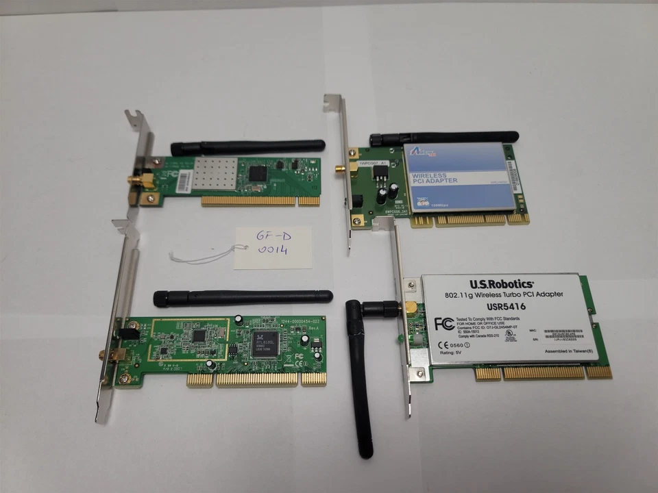 Lote de 4 adaptadores PCI inalámbricos: U.S.Robotics, AirLink101, Realtek, Dell, Belkin Foto 2 de 4