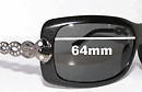 SFx Replacement Sunglass Lenses Fits Versace Mod 4070-b - 64mm Wide