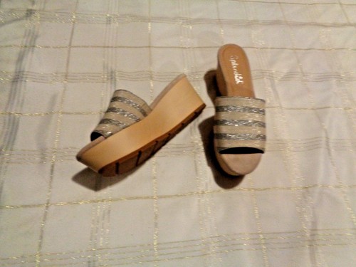 wide band wedge heels shoes 