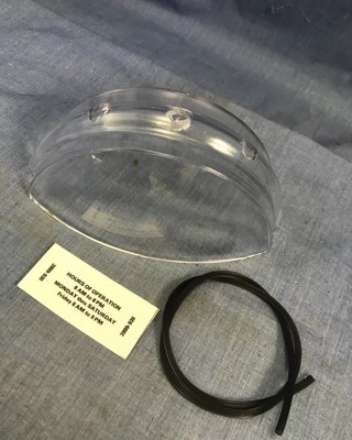 Duncan & Some POM Parking Meter Clear Plastic Dome Lens, SOFT Gasket, Hours Card