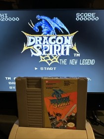 Nintendo NES Dragon Spirit The New Legend Tested & Working Authentic Cartridge