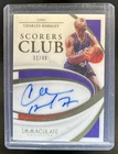 2020-21 Immaculate Charles Barkley Scorers Club Signatures Auto Autograph #/49