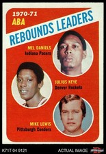 1971 Topps #150 Mel Daniels ABA Rebounds Leaders 7 - NM