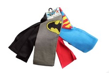 Dynamic Duo Superman  Batman Knee High Caped Socks 2 Pack