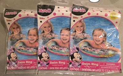 Disney Swim Ring Lot of 5 Minnie Mouse Pool Beach Swimming New Sealed