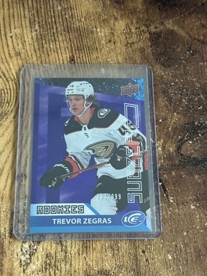 2021-22 Upper Deck Ice Sub Zero #SZ-56 Trevor Zegras RC /999