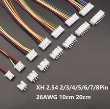 5Sets JST XH2.54 Wire Cable Connector 2-8Pin Male Female Plug 26AWG 10/20Cm