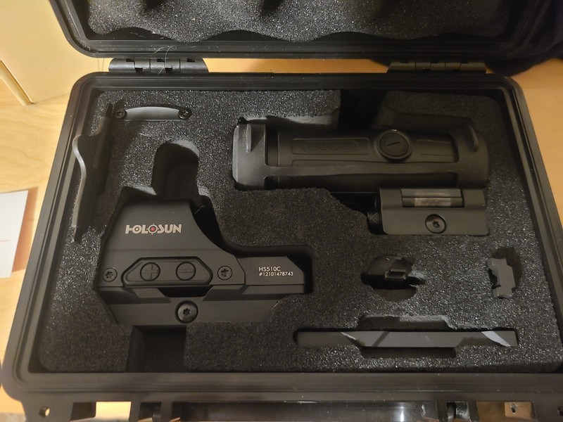 HOLOSUN HS510C Open Reflex Red Dot Sight with HM3X Magnifier Combo