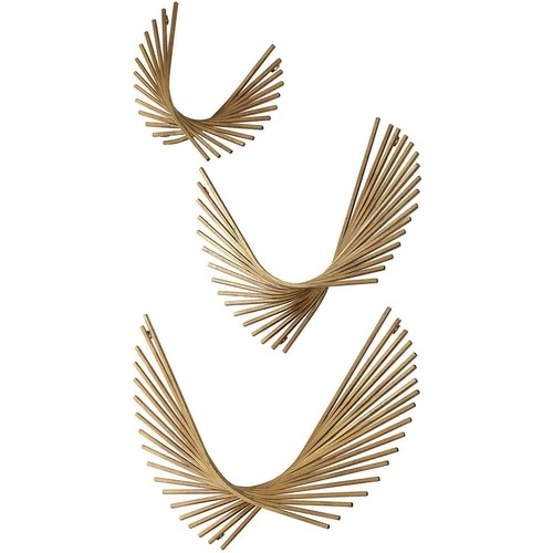 Uttermost 04375 Coreograph Antique Gold Leaf Wall Decor, Set of 3 - Picture 5 of 8