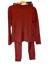REI Holiday Kids Midweight Base Layer XL  18 Top AND LG 14-16 Bottom EUC