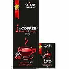 INDUS VIVA i-COFFEE BLACK 50 PACKS 750gm FOR BLOOD SUGAR SUPPORT US SALE 2.38 per kilo