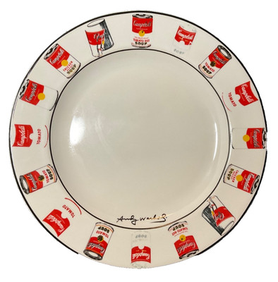 Andy Warhol 60s Retro POP Art Campbell Tomato Soup 8  Plate Retired Mom s Gift