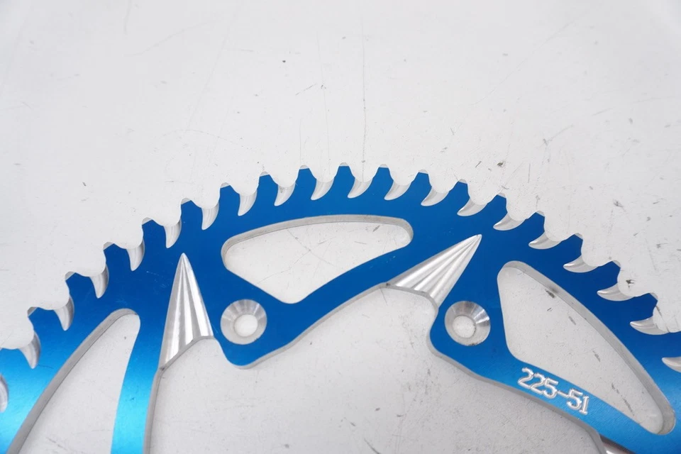 Piñón trasero CRF250R CRF450R Vortex 51T azul 225-51 Honda CRF 250R 450R M62 Foto 2 de 4