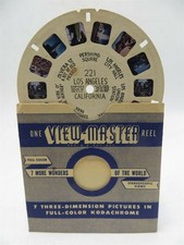 View-Master Reel 221, Los Angeles, CA, Hand Lettered, Single Reel