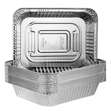 Disposable 9 x 13 Heavy Weight Aluminum Foil Pans Half Size Deep Steam Table ...
