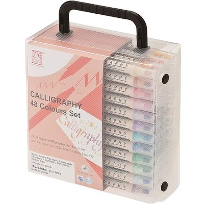 Kuretake MS340048 Memory System Calligraphy Dual Tip Marker Set