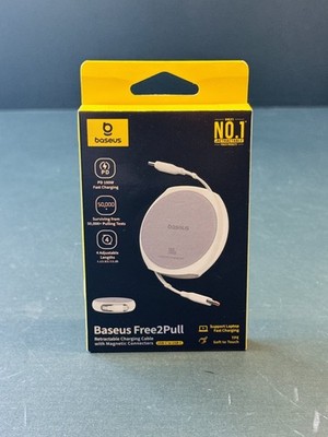 Baseus Free2Pull 100W USB-C to USB-C Retractable Fast Charging Cable - Moon Whit