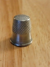 Metal Sewing Thimble Size 9 Vintage Original Finger Protector for Sewing
