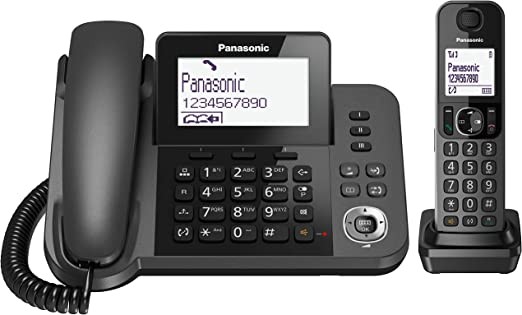 PANASONIC KX-TGF310EXM TELEFONO A FILO E CORDLESS VIVAVOCE BLOCCO CHIAMATE