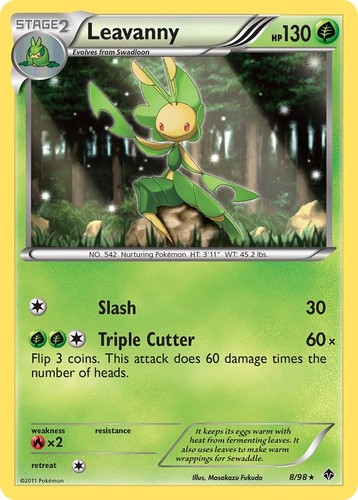 Leavanny (8) (8/98) Rare NM EPO Emerging Powers Pokemon TCG