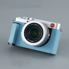 Real Leather Camera Bag Case Grip Cover Belt Strap For Leica D-LUX7 DLUX Typ109