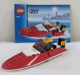 LEGO City 4641 Speedboat & Minifig 100% Complete
