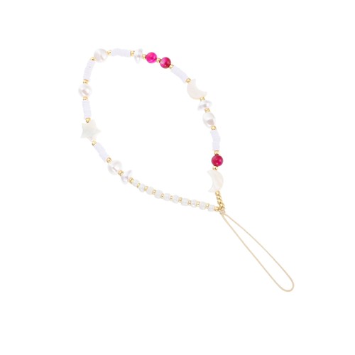 Perle Handykette Perlenbesetztes Handyband Anti Verlorenes Telefon Lanyard - Photo 8/12