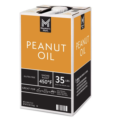 Pure Peanut Oil by Member s Mark 35 lb 4.5 Gal |  Heat Deep Frying Turkey & more