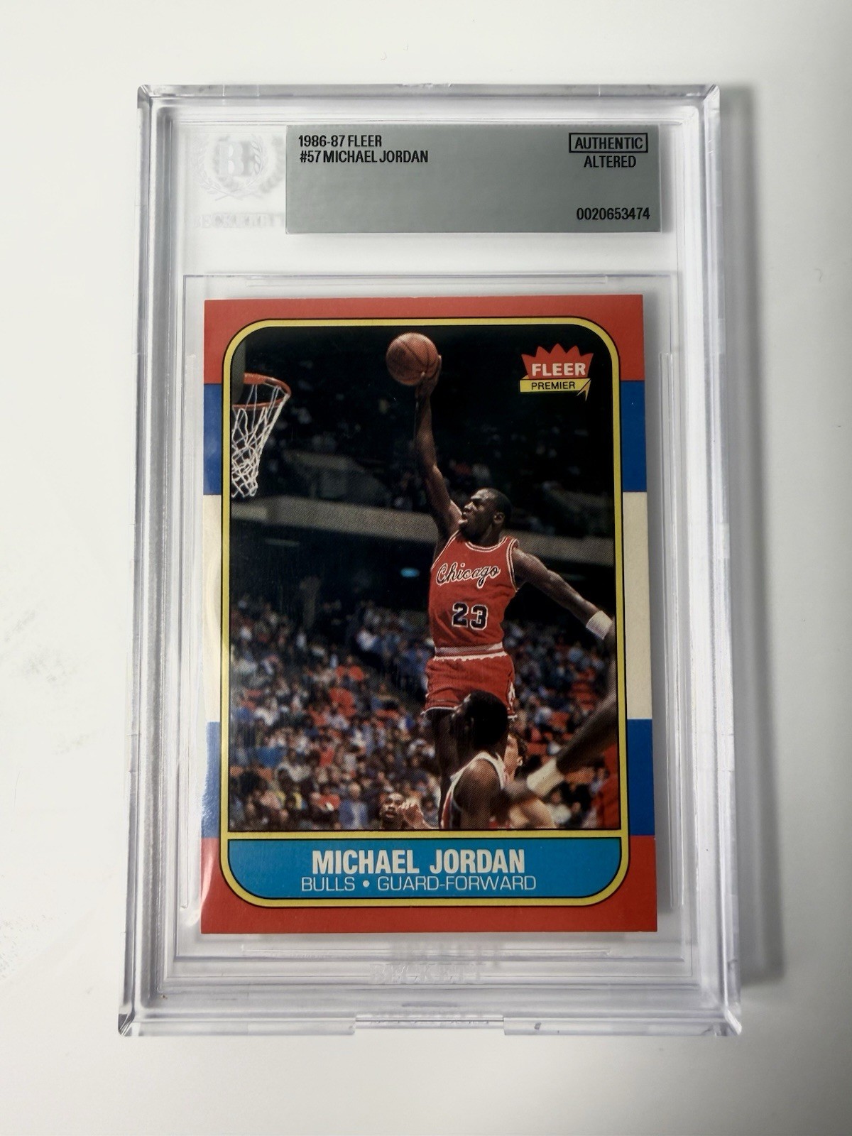 1986-87 Fleer - Michael Jordan #57 (RC) Amazing Clean Copy π GRADE THIS view 10