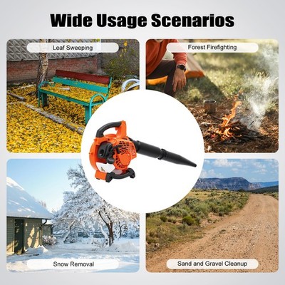 25.4cc 2-Stroke Handheld Leaf Blower Yard Grass Sweeper Cleaning Machine 7500rpm