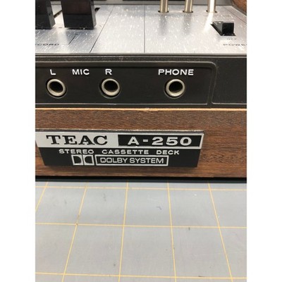 TEAC テアック A-250 ステレオ カセットデッキ レコーダー 稼働品 TEAC A-250 Sterio Cassette Deck Read description | eBay