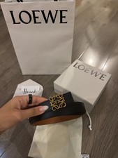 Genuine Loewe Anagram Reversible Belt 95